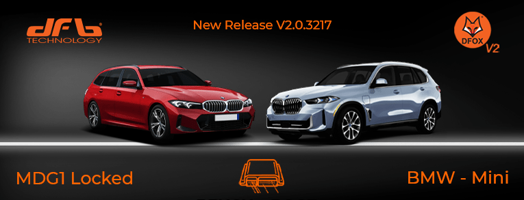 Visuel officiel : BMW/Mini MDG1 verrouillés : DFOX V2 travaille sans ouverture