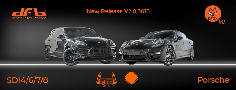 Visuel officiel : Porsche SDI4 à SDI8 : BENCH et BOOT avec DFOX V2