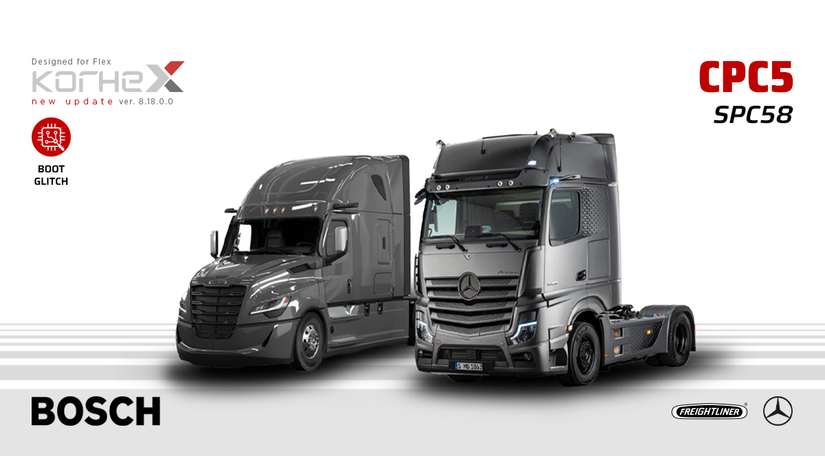 Visuel officiel : CPC5 Mercedes Truck post-2020 : accès Korhex avec Flex 8.18