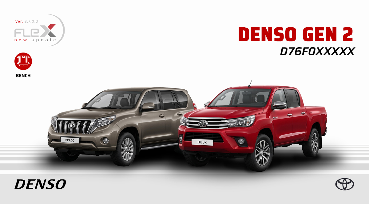Visuel officiel : Toyota Denso Gen2 : Flex 8.7 étend le BENCH diesel